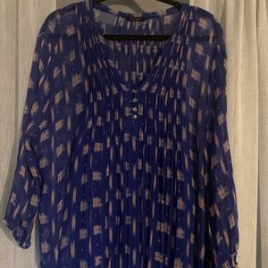 Sheer printed tunic with tank top